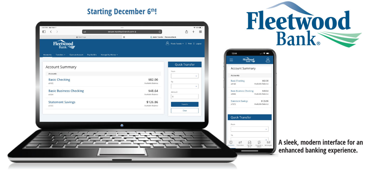 Online and Mobile Banking – Fleetwood Bank